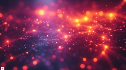 Obraz premium Abstract Red And Purple Light Network Background