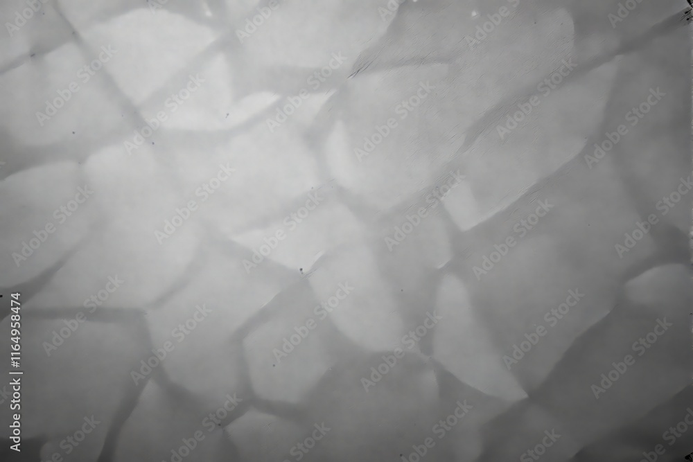Poster abstract textured surface showing irregular geometric patterns, monochromatic design, grayish tones,