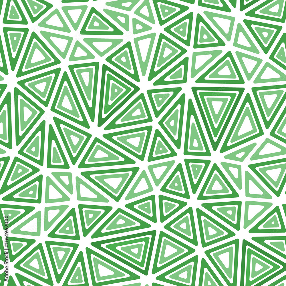 Poster triangles pattern geometric design. multiple repeated inner triangles. medium shape size. one tone c