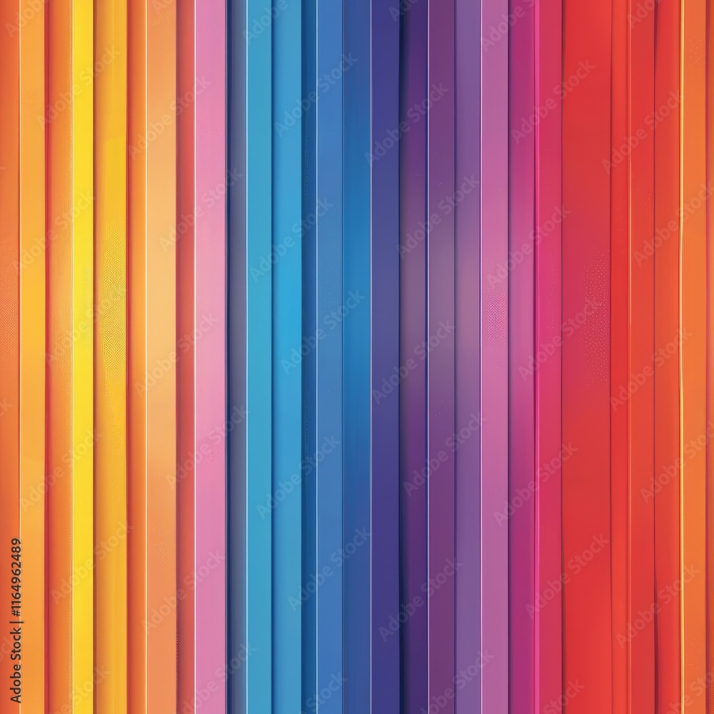 Aufkleber a vibrant array of vertical stripes in various colors, showcasing a lively and dynamic design.