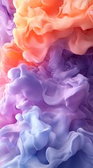 Abstract Pastel Fabric Drape