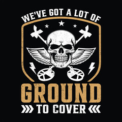 Ground T-Shirt Design Vector