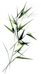 Fototapeta premium Abstract Geometric Bamboo Art