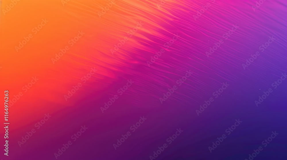 Poster a vibrant gradient of colors blending from orange to purple, creating an abstract visual effect.