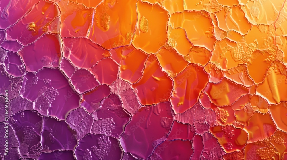 Aufkleber abstract colorful texture resembling organic patterns with a gradient of warm hues.