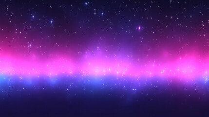 Fototapeta premium Vibrant Cosmic Nebula with Sparkling Stars