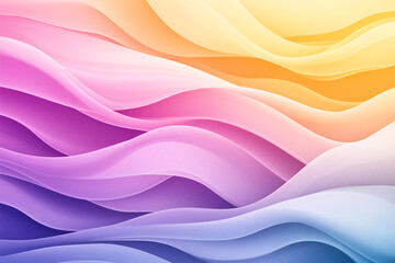 A colorful wave pattern with a yellow and orange stripe