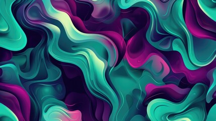 Obraz premium Abstract swirling patterns in vibrant colors create a dynamic visual experience.