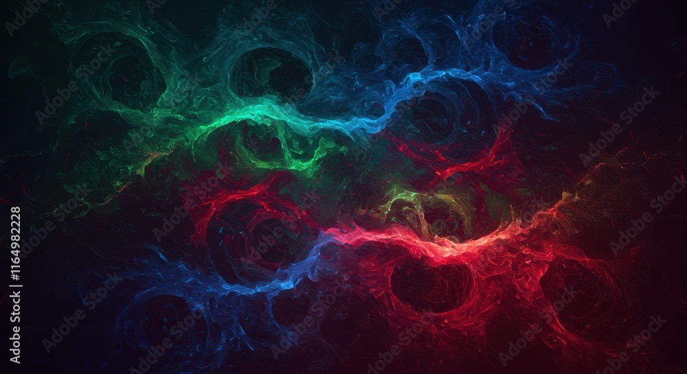 Aufkleber vibrant abstract swirling colors creating dynamic and energetic patterns
