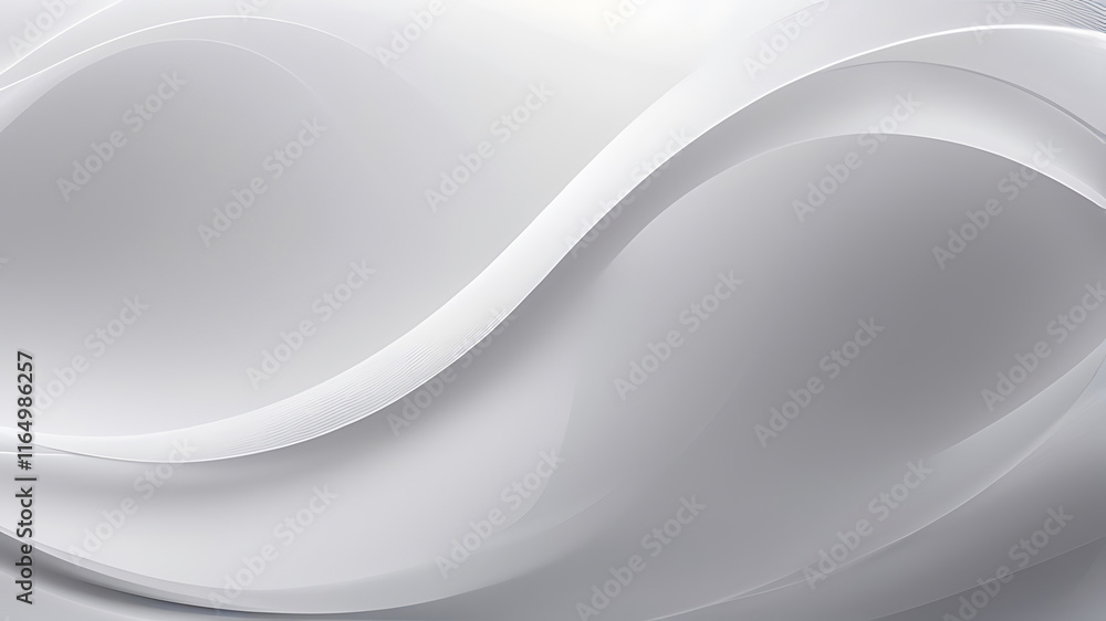 Poster abstract grey and background poster with dynamic waves. technology network vector illustration, ai