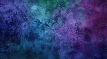 Fototapeta premium Abstract textured background in vibrant shades of purple and green.
