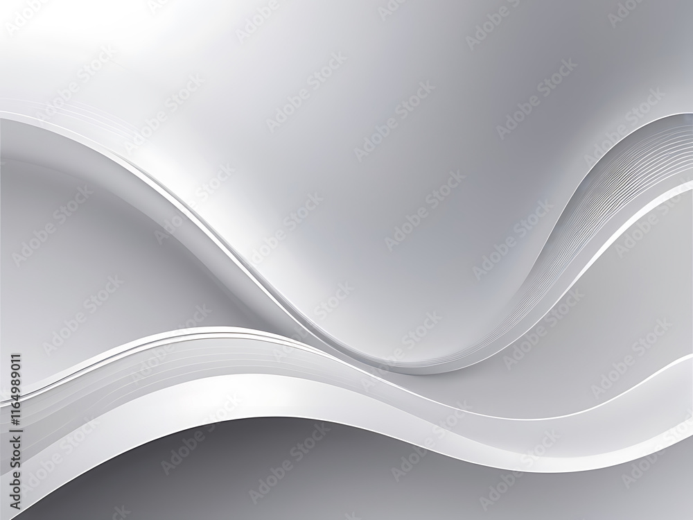 Aufkleber abstract grey and background poster with dynamic waves. technology network vector illustration, ai