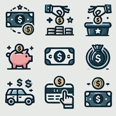 set of icons for web