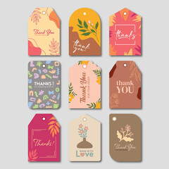 Naklejka premium Gift tag template vector