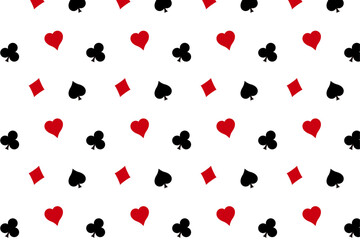 トランプ柄の背景イラスト