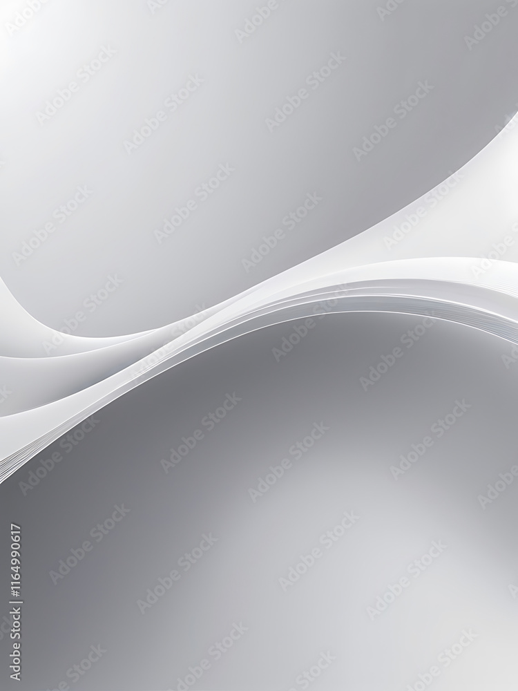 Poster abstract grey and background poster with dynamic waves. technology network vector illustration, ai