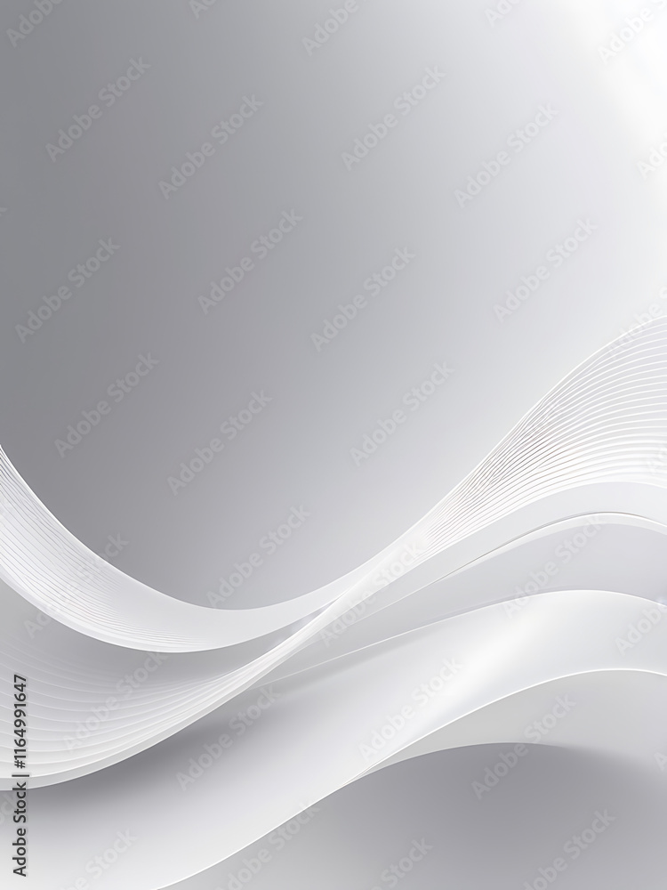 Aufkleber abstract grey and background poster with dynamic waves. technology network vector illustration, ai