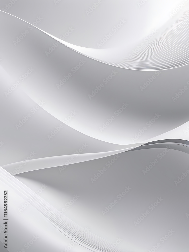 Poster abstract grey and background poster with dynamic waves. technology network vector illustration, ai