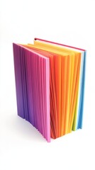 Fototapeta premium Rainbow Colored Book, A Vibrant and Creative Design