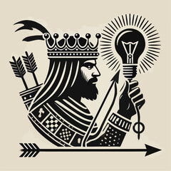 person with crown idea