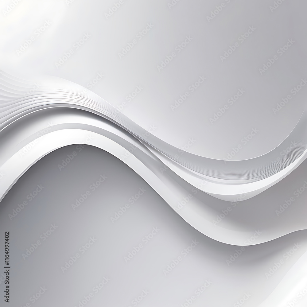 Poster abstract grey and background poster with dynamic waves. technology network vector illustration, ai