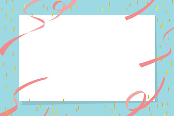 リボン装飾付きフレーム