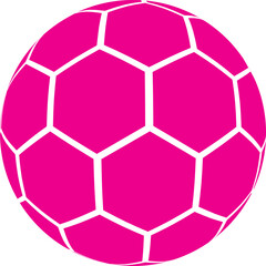Pink foodball on white background vector illustration.