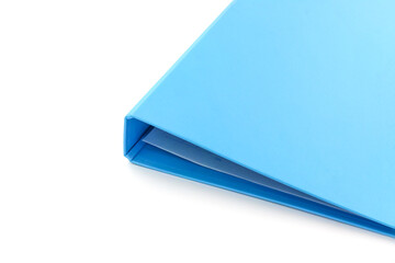 Blue file on white background