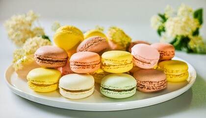 Fototapeta premium Macarons: a symbol of elegance and style. 