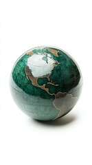 Exquisite Emerald Green Globe: A Timeless Decorative Masterpiece