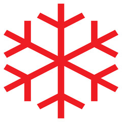 Red Snow white background Vector illustration.