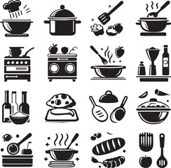 set of kitchen utensils