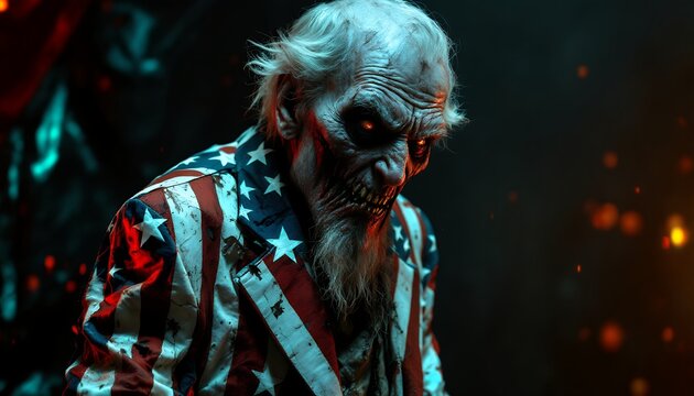 Horrifying Uncle Sam Zombie Apocalypse