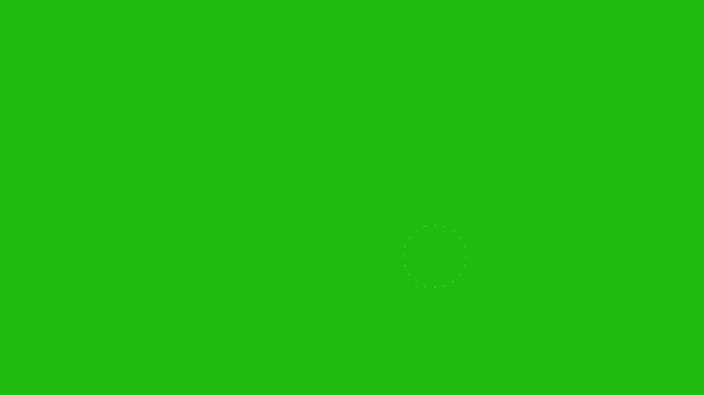 Circle bursting Highlight Motion graphics with the green screen.Abstract circle transitions in After Effects pop up, line, shiny, blast .4k