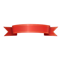 Red ribbon icon health awareness symbol on transparent background PNG Generative AI