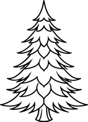 christmas tree silhouette