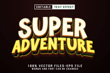 Super Adventure 3d Text - Editable Text Effect