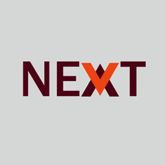 Next Logo designs concept vector, Arrow logo designs concept colorful