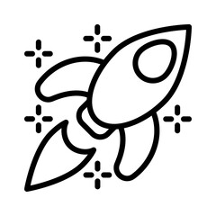 Rocket icon design template