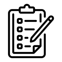 checklist Line Icon