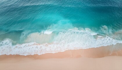 photo of waves, waves full of foam touching the shore, photo from above