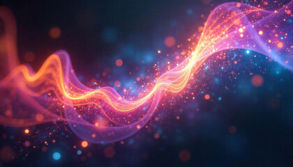 A digital journey into a quantum universe filled with shimmering particles of various colors 10