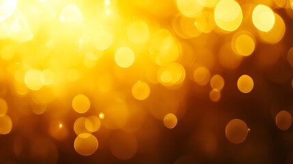 Obraz premium An abstract background featuring blurred ochre yellow lights.