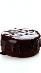 A Decadent Chocolate Cake, Drizzled in Rich Chocolate Sauce