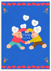 child in the kitchen with a cup of tea