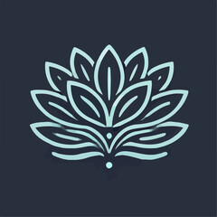 Obraz premium lotus flower logo