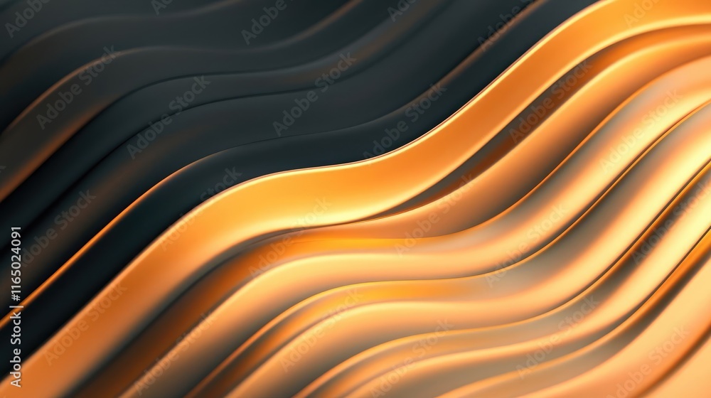 Poster Noise abstract background idea. Elegant wave patterns in warm hues create a stylish abstract background.