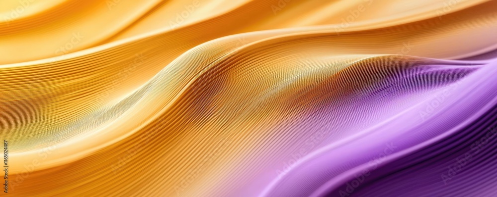 Poster Noise abstract background idea. Abstract waves of vibrant orange and purple fabric create a mesmerizing visual experience.