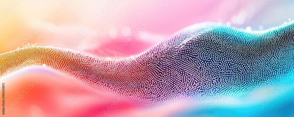 Aufkleber Noise abstract background idea. Abstract waves with colorful textures and gradients, creating a dreamy visual effect.