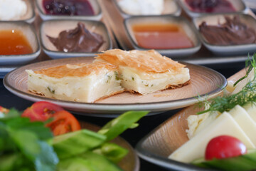 Turkish Breakfast Served on Table 